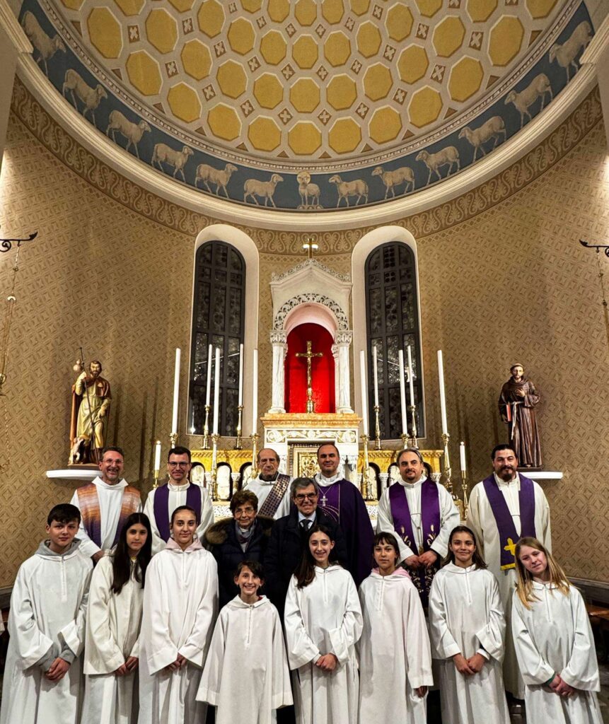 Chiesa di Lucinico (Gorizia) con mons. Davide Carraro vescovo di Orano in Algeria
